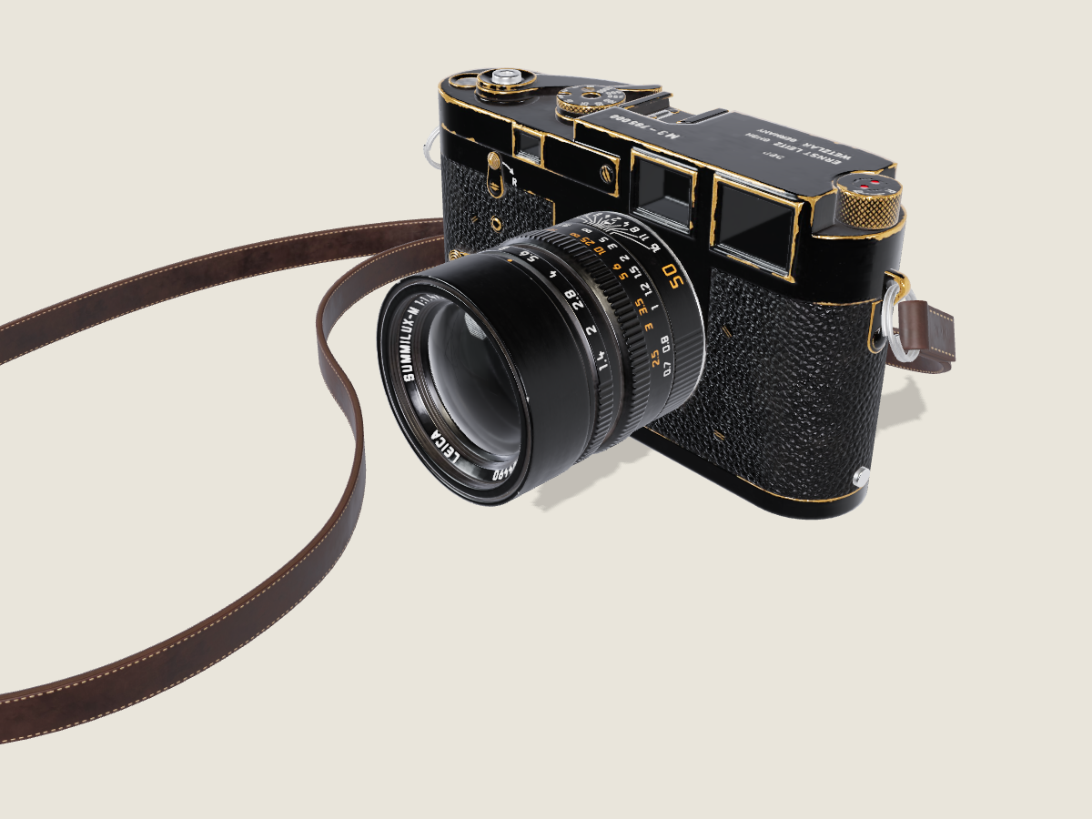 Camera 01 のレンズと鏡胴の接写